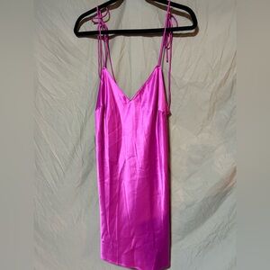 Victoria’s Secret hot pink slip dress